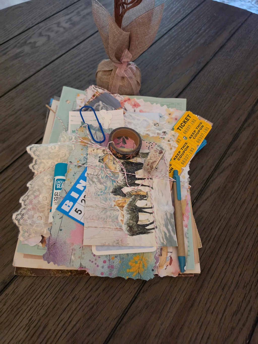 Mystery junk journal starter kit