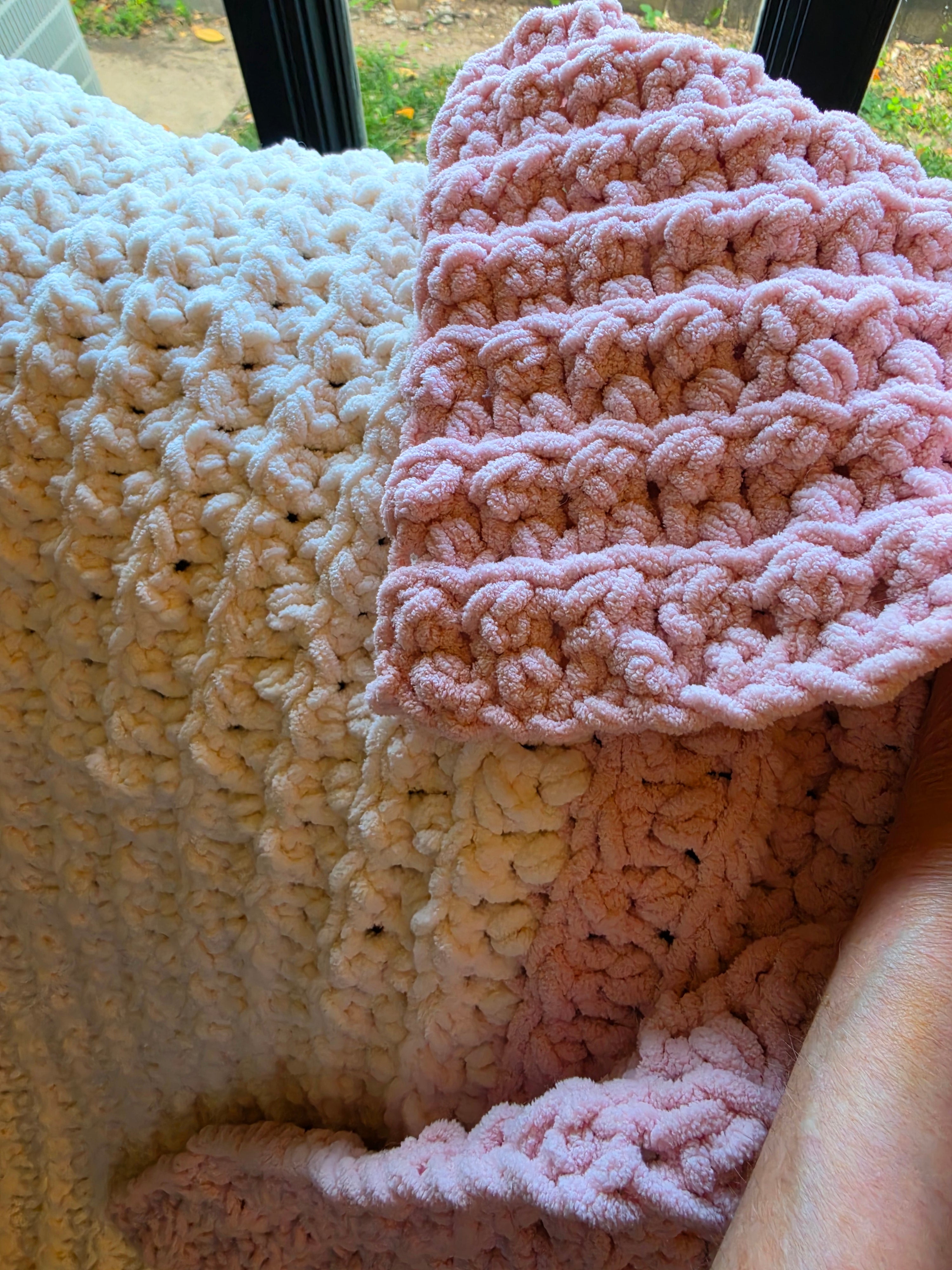 Cozy chunky throw