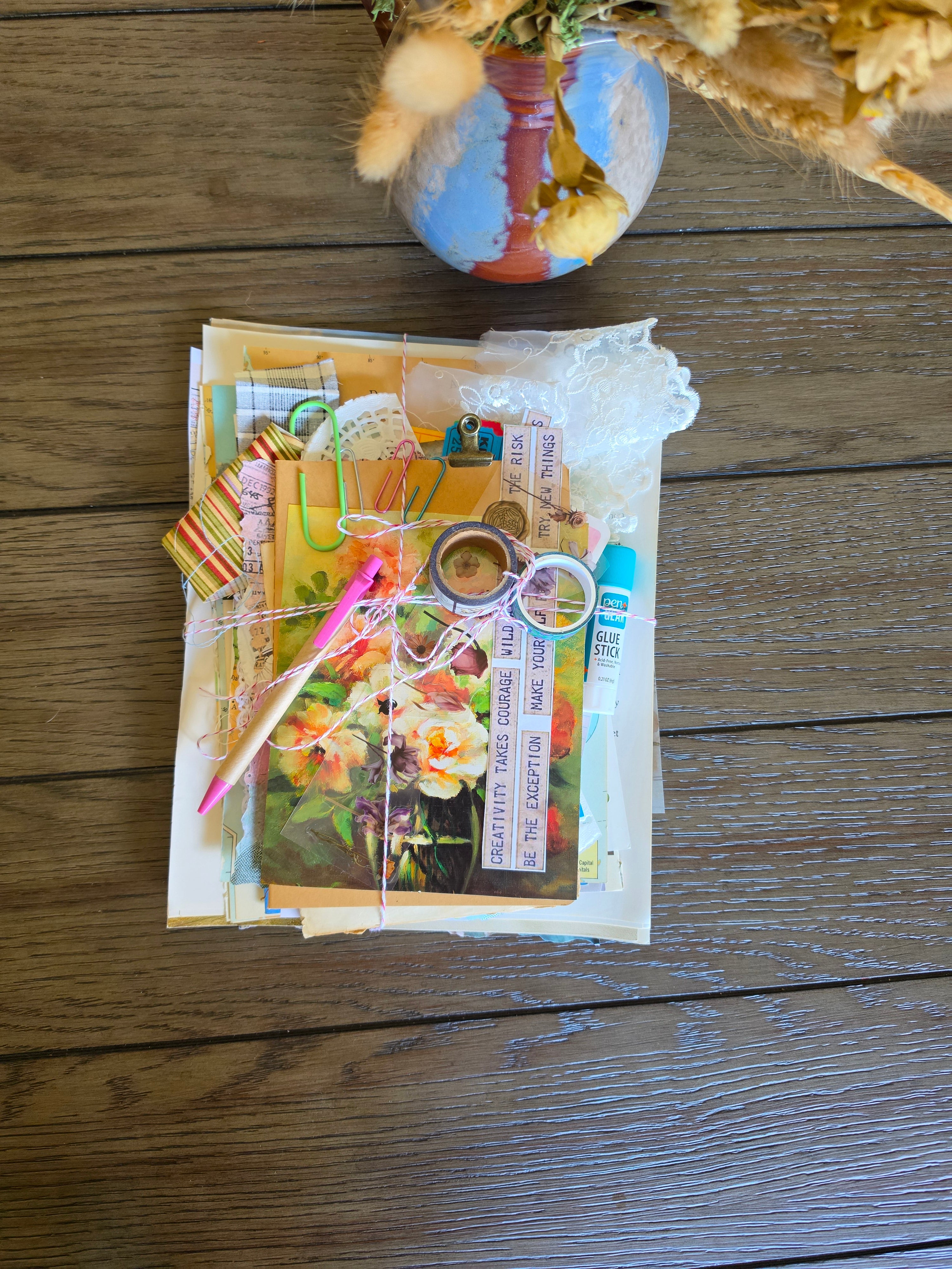 Mystery junk journal starter kit