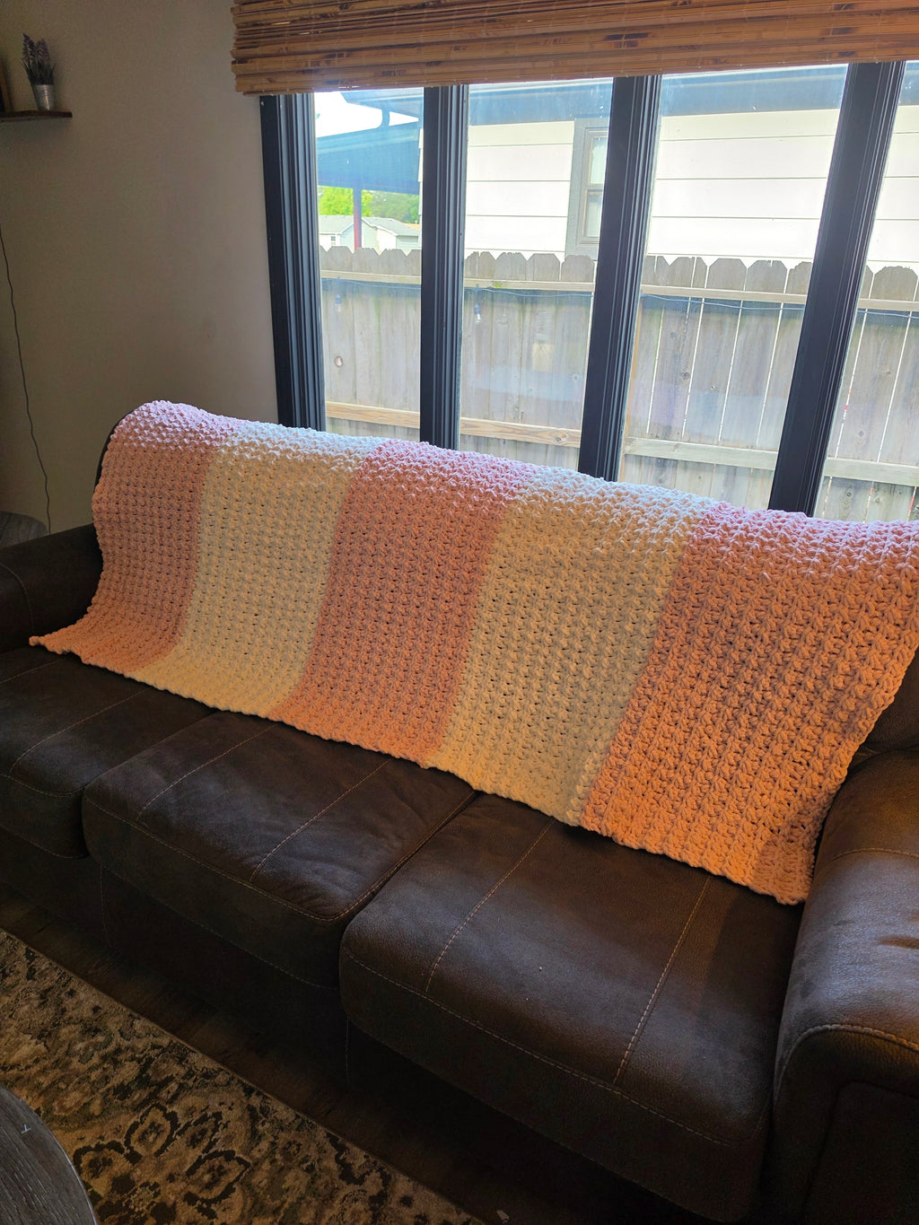 Cozy chunky throw