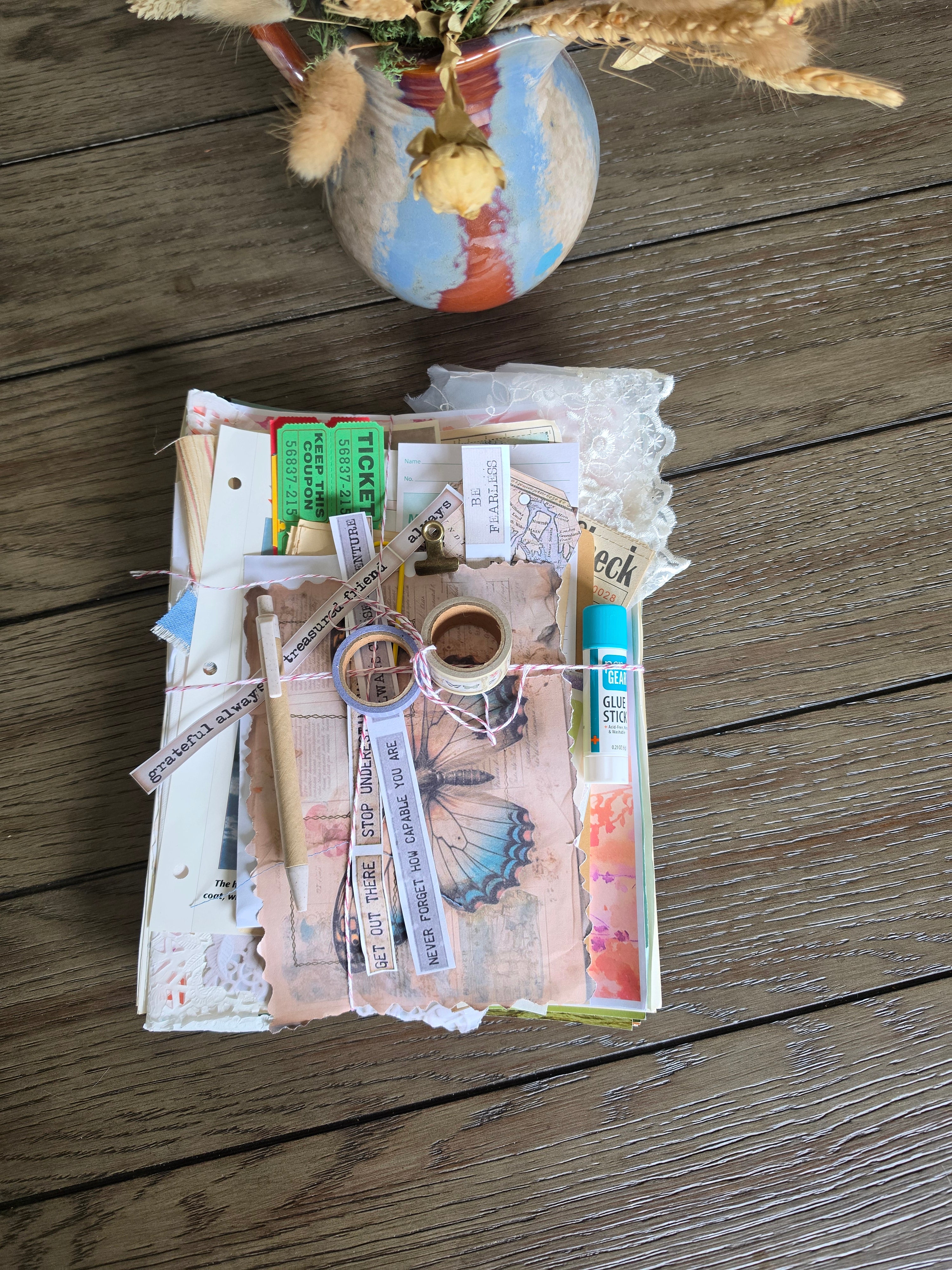 Mystery junk journal starter kit