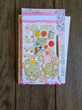 6pk blank cards notepad and stickers