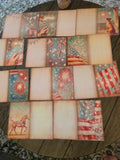 18 high-quality Fourth of July folding junk journal pages.