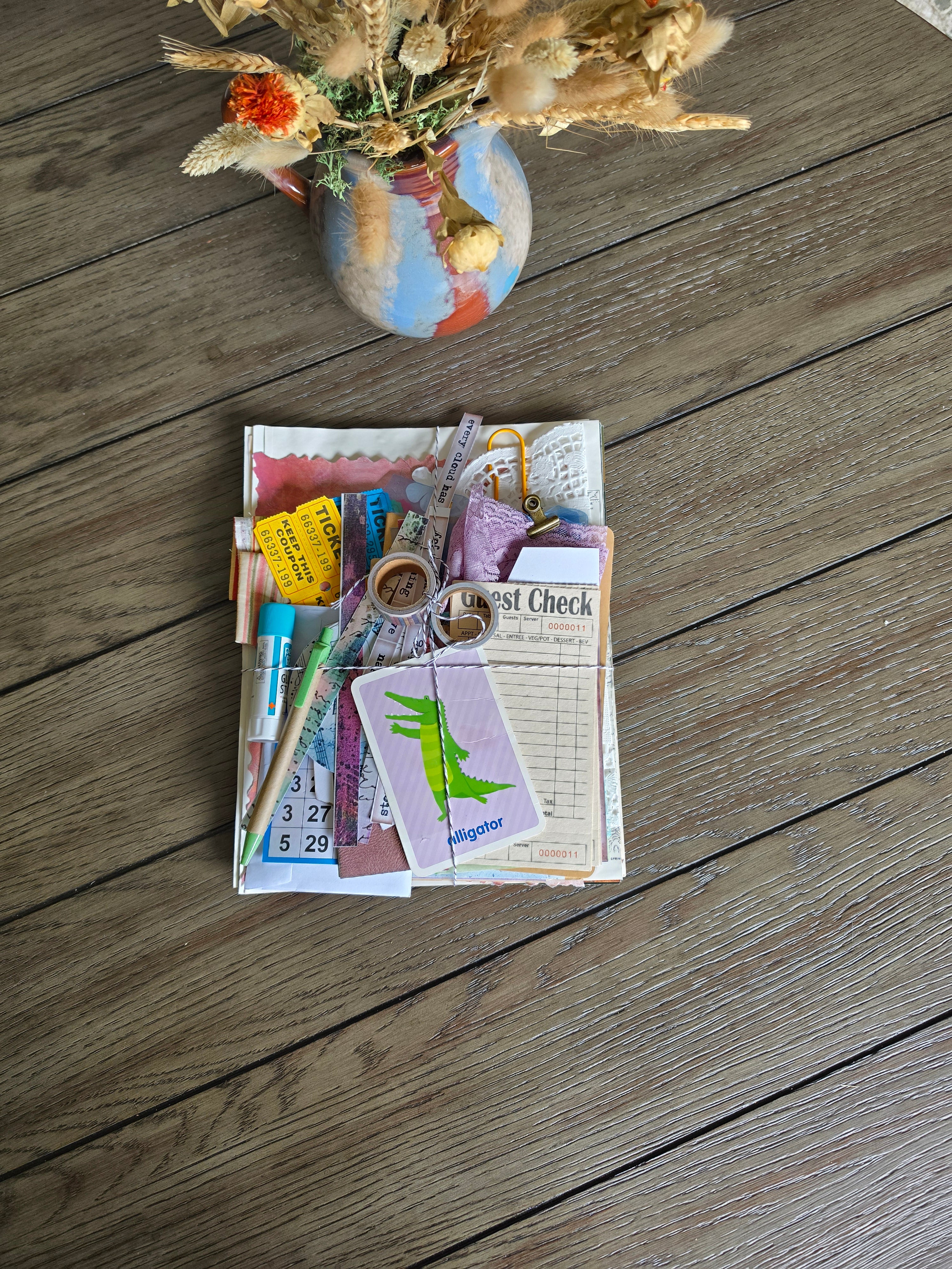 Mystery junk journal starter kit