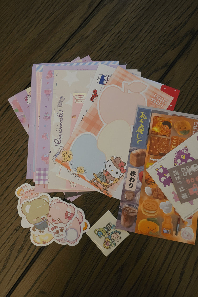 Kawaii Stickers & Notes Bundle