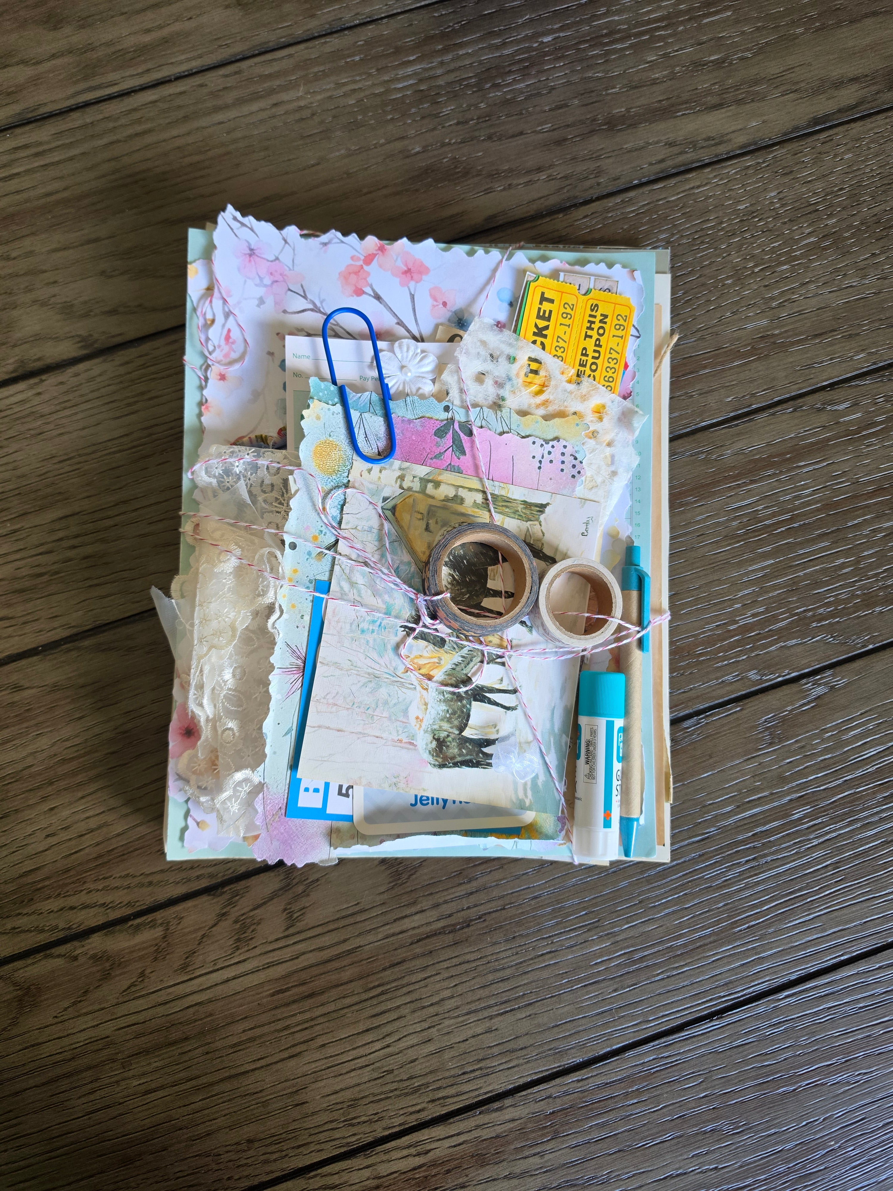 Mystery junk journal starter kit